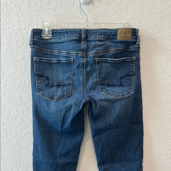 American Eagle Outfitters Blue Skinny Jeans Classic Denim Style Size 6 Short - Picture 7 of 10